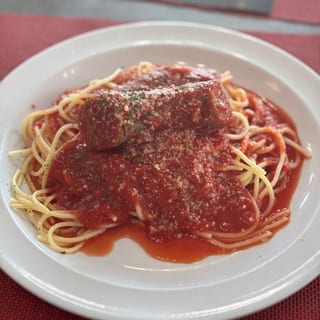 Lunch Spaghetti and Sausage